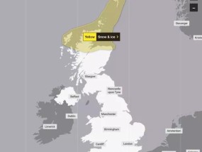 英国降雪：黄色“注意”天气警告将在数小时内生效